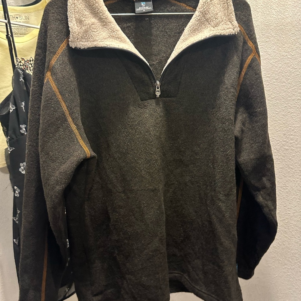 Kuhl Brown Zip Up Jacket with Versatile Design